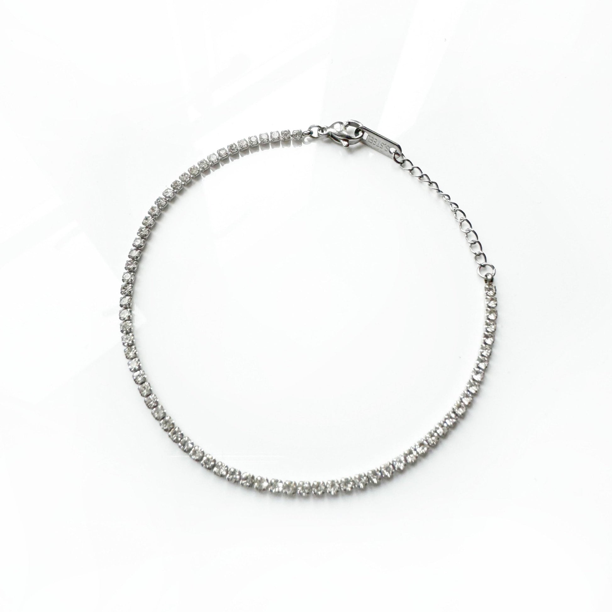 Elisa Silver Tone Jewelled Tennis Bracelet - ScentiMelti Home Fragrance, Beauty & Gifts UK