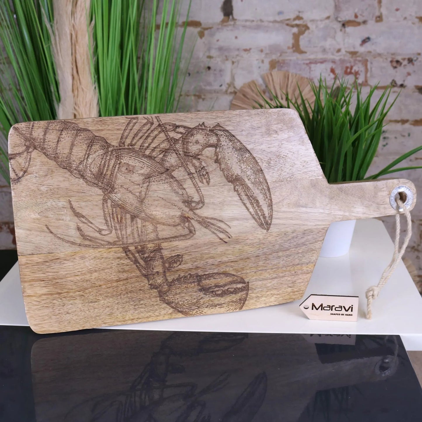 Rateka Lobster Fish Serving Platter Board