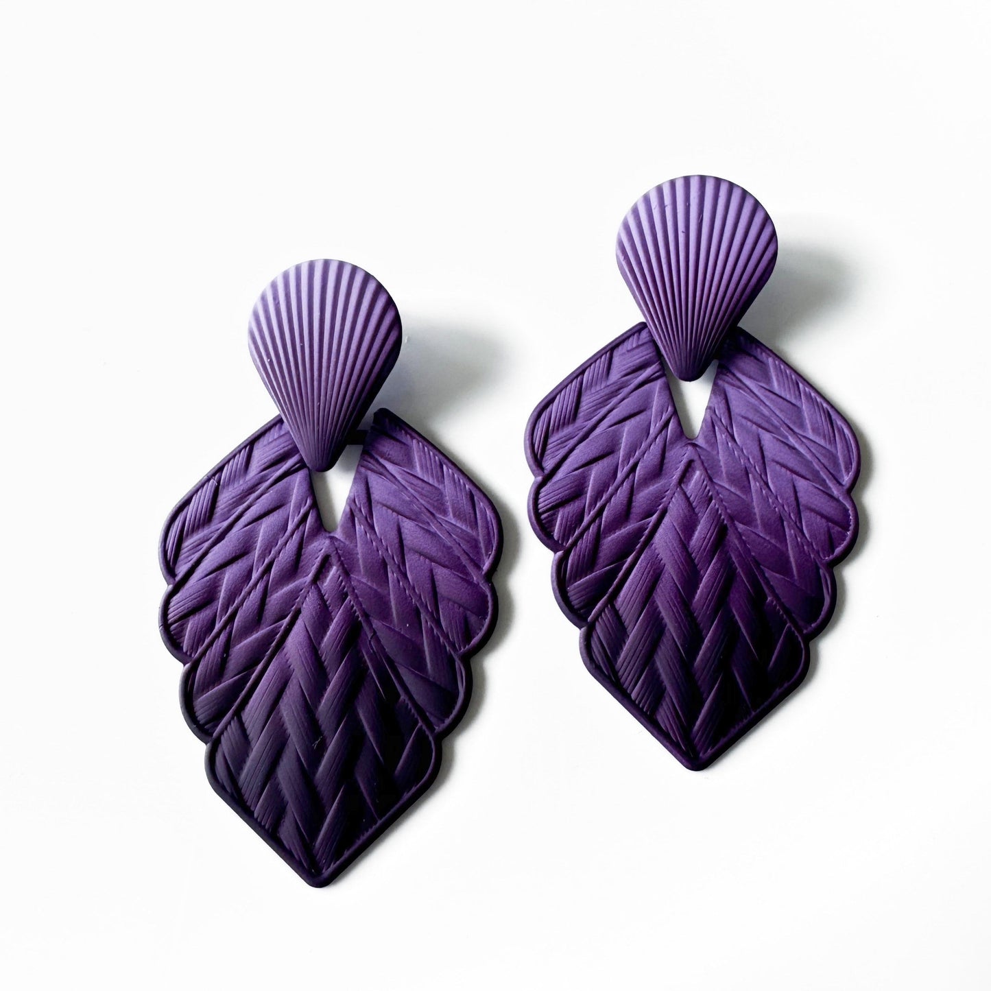 Mireya Purple Ombre Statement Earrings LUXE TONES ScentiMelti Wax Melts