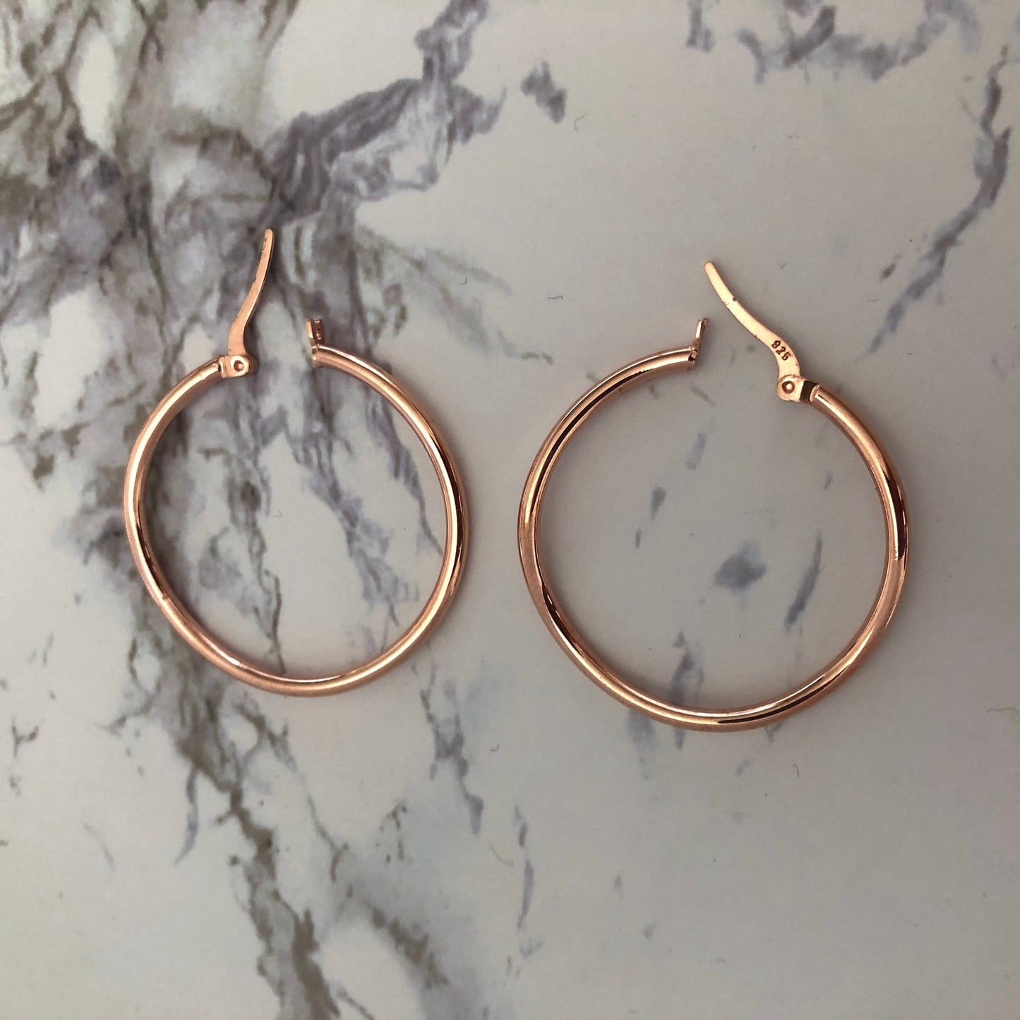 Wavy Hoops Rose Gold Plated Silver Essyn London ScentiMelti Wax Melts