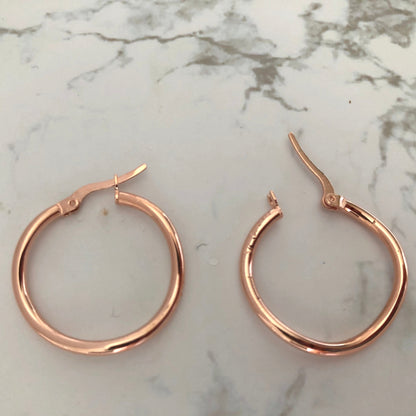 Wavy Hoops Rose Gold Plated Silver Essyn London ScentiMelti Wax Melts