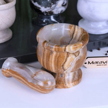 Doli Mini Marble Pestle and Mortar - ScentiMelti Home Fragrance, Beauty & Gifts UK