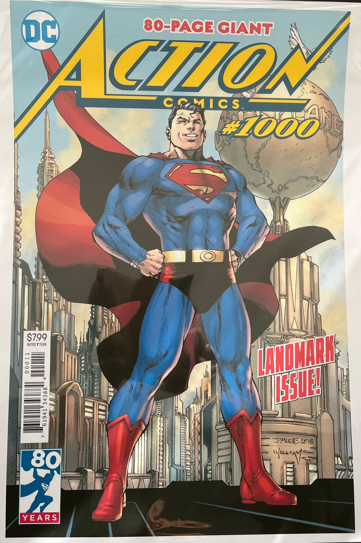 Superman Comic Cover No 1000 Print Billies Inks ScentiMelti Wax Melts