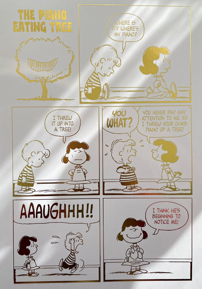 Peanuts Comic Cover & Comic Strip Foil Print, Lucy Van Pelt Billies Inks ScentiMelti Wax Melts