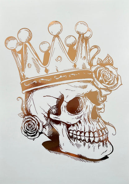 Skull King Foil Print Rose Gold Billies Inks ScentiMelti Wax Melts