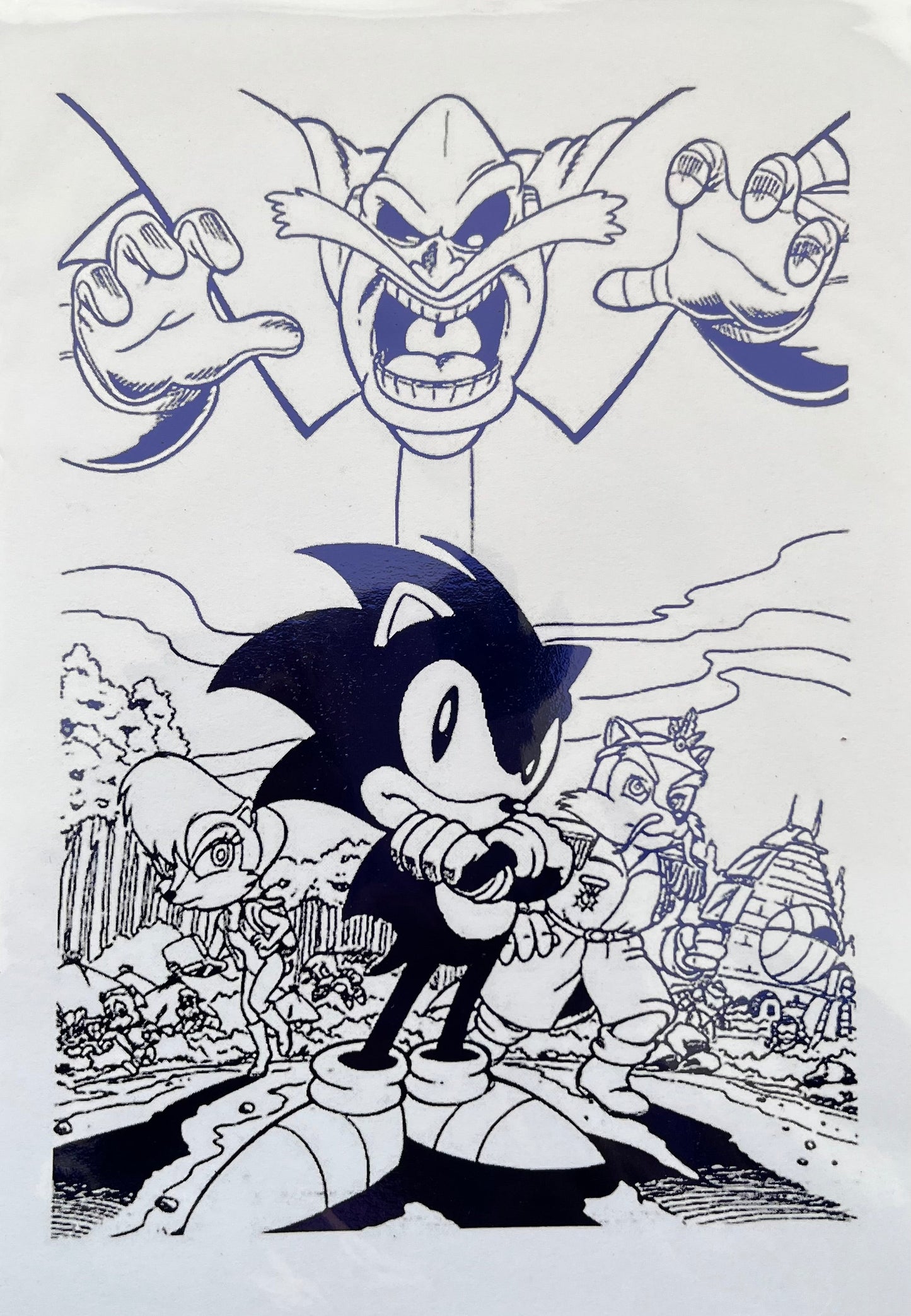 Sonic The Hedgehog Foil Print Billies Inks ScentiMelti Wax Melts