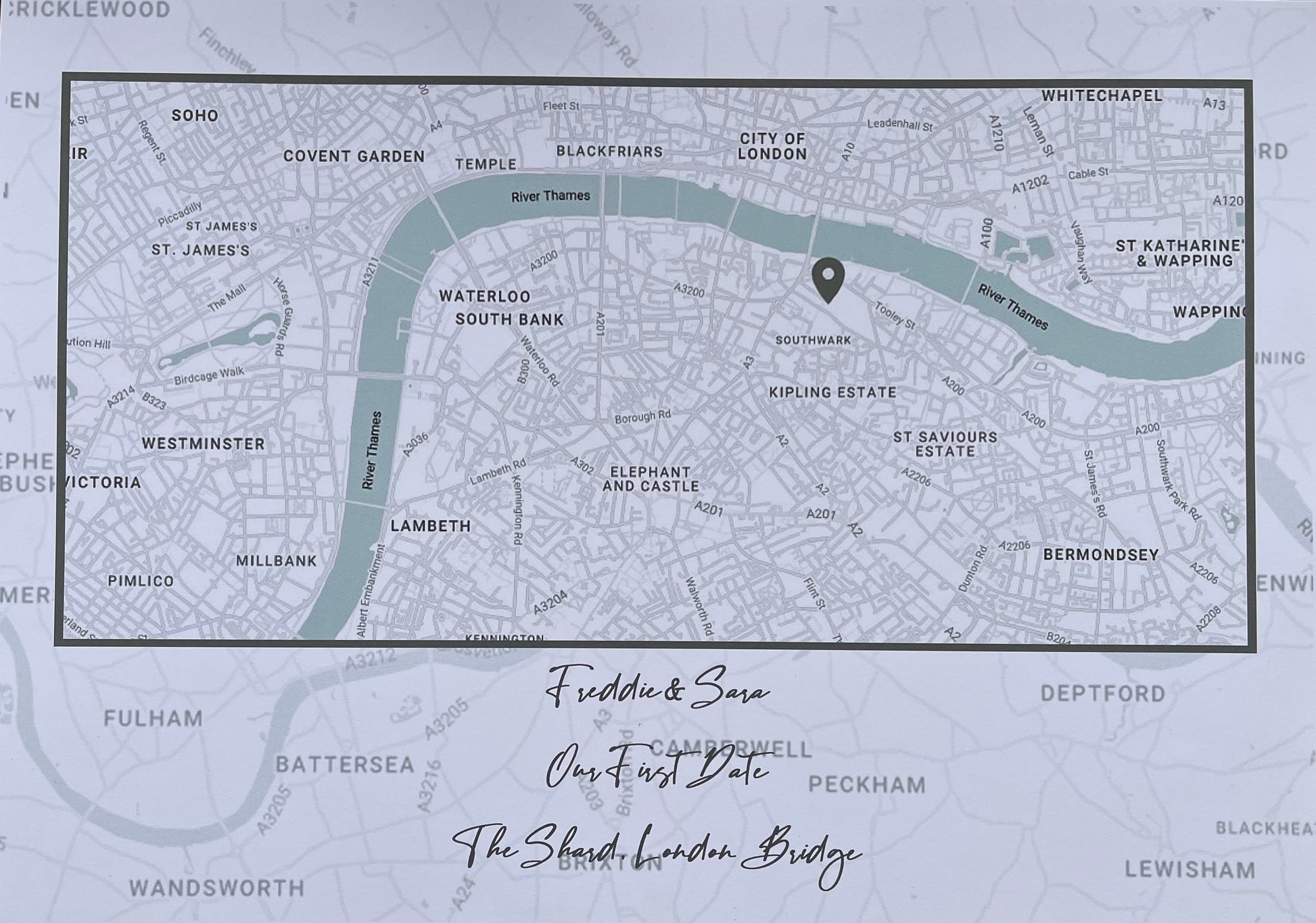 Our First Date Map, Greys Billies Inks ScentiMelti Wax Melts