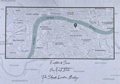 Our First Date Map, Greys Billies Inks ScentiMelti Wax Melts