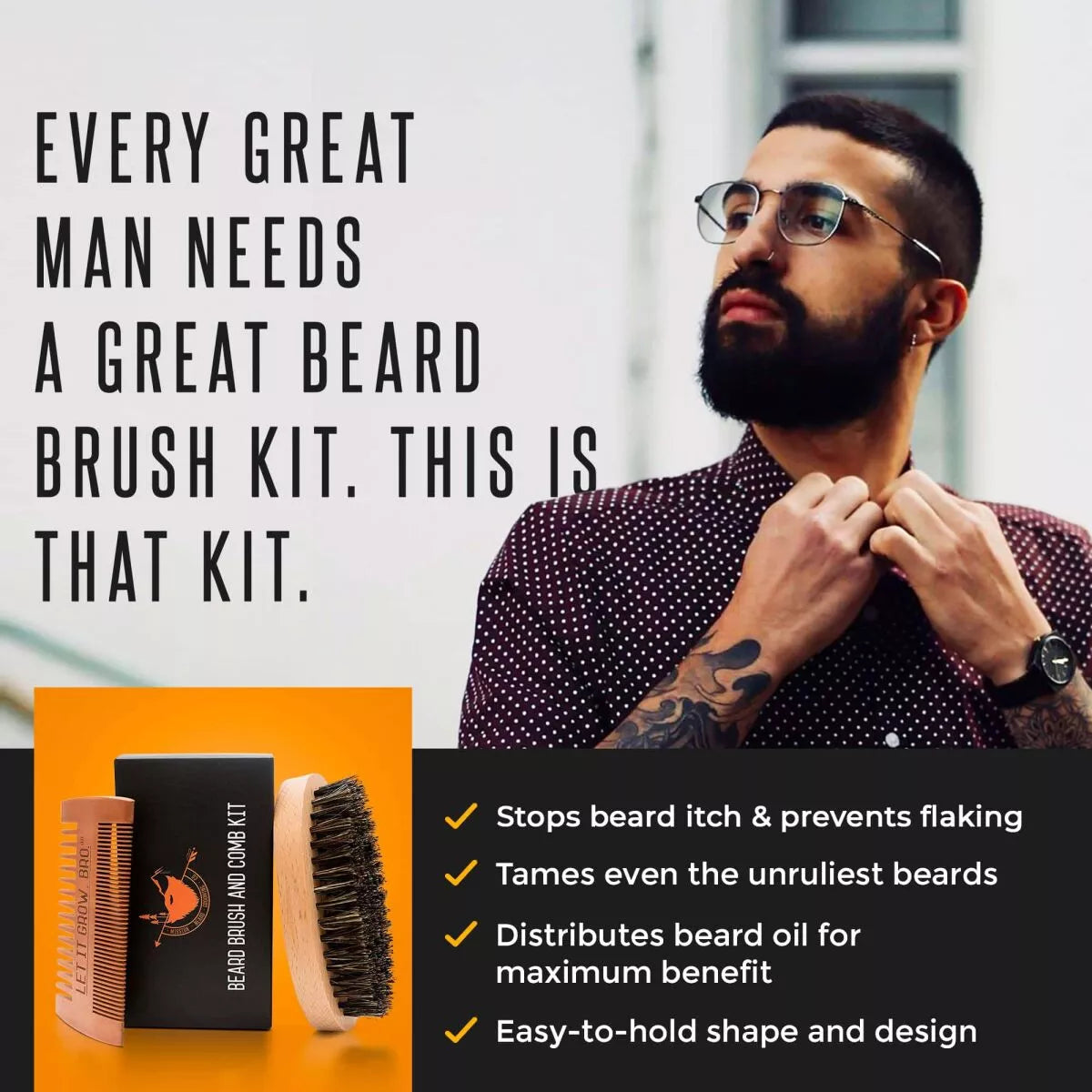 SOFT BRISTLE BEARD BRUSH & COMB KIT Mission Beard ScentiMelti Wax Melts