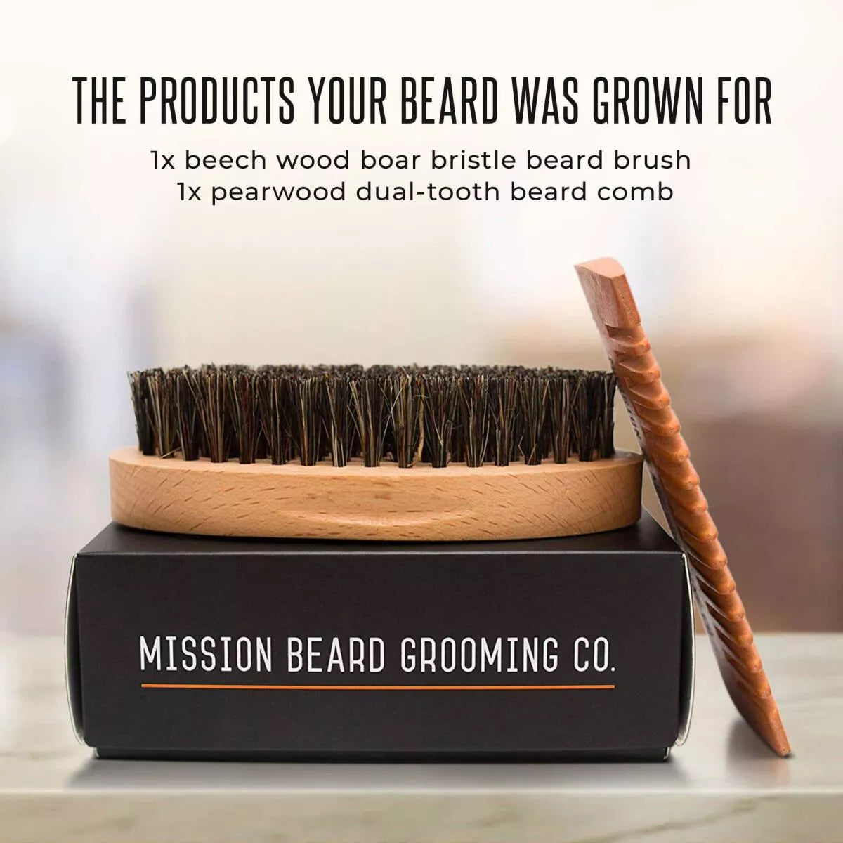 SOFT BRISTLE BEARD BRUSH & COMB KIT Mission Beard ScentiMelti Wax Melts