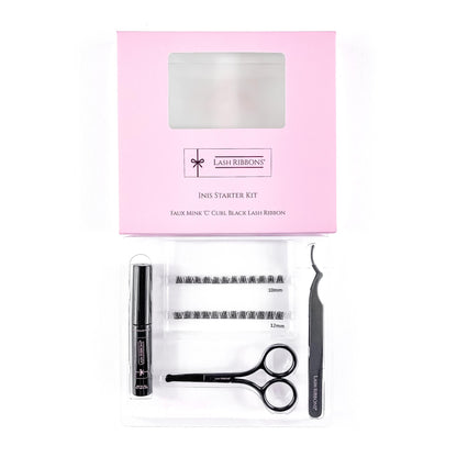 Boxed 'C' Curl Black Half Lash Ribbons® Starter Kit (With Ultimate Bond) - ScentiMelti  Boxed 'C' Curl Black Half Lash Ribbons® Starter Kit (With Ultimate Bond)