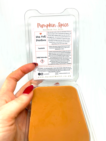 Pumpkin Spice Heart Clamshell Wax Melts - ScentiMelti  Pumpkin Spice Heart Clamshell Wax Melts