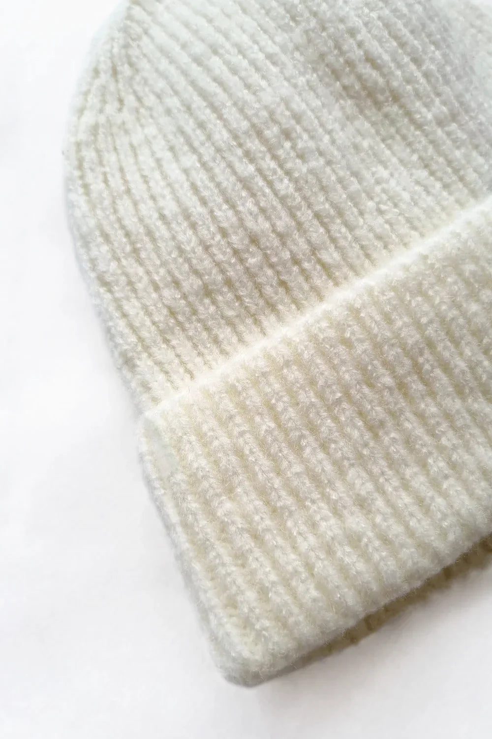 Origin Ribbed Beanie - Ivory - ScentiMelti Home Fragrance, Beauty & Gifts UK