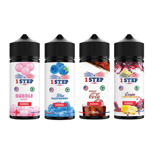 1 Step CBD 500mg CBD E-liquid 120ml (BUY 1 GET 1 FREE) - ScentiMelti Home Fragrance, Beauty & Gifts UK