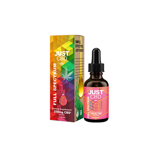 Just CBD 250mg Full Spectrum Tincture - 30ml - ScentiMelti Home Fragrance, Beauty & Gifts UK