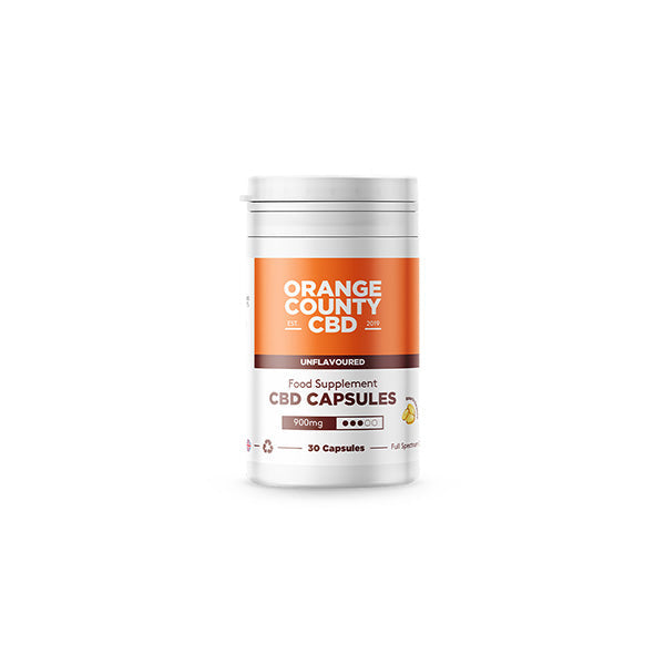 Orange County 900mg Full Spectrum CBD Capsules - 30 Caps - ScentiMelti Home Fragrance, Beauty & Gifts UK