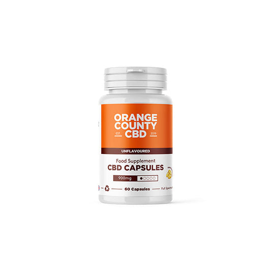 Orange County 900mg Full Spectrum CBD Capsules - 60 Caps - ScentiMelti Home Fragrance, Beauty & Gifts UK