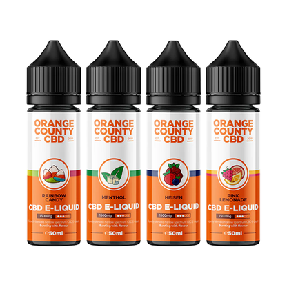 Orange County CBD 1500mg Broad Spectrum CBD E-liquid 50ml (50VG/50PG) The CBD Hut ScentiMelti Wax Melts