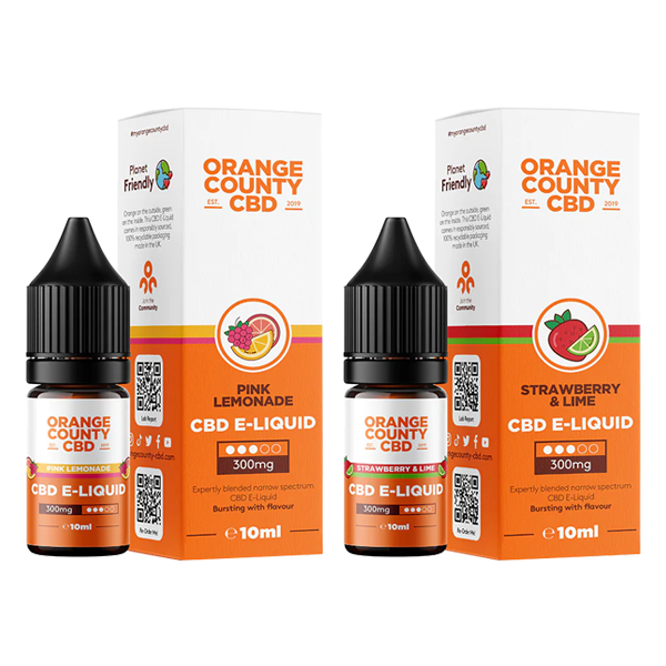 Orange County CBD 300mg Broad Spectrum CBD E-liquid 10ml (50VG/50PG) The CBD Hut ScentiMelti Wax Melts