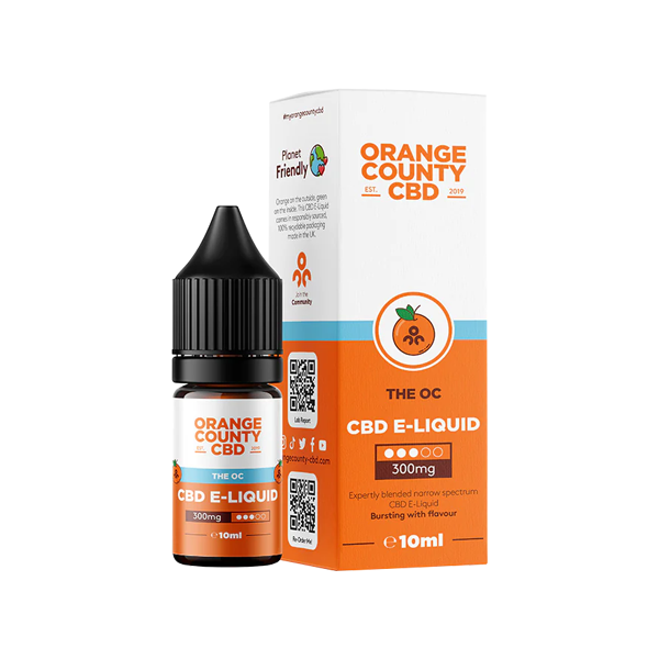 Orange County CBD 300mg Broad Spectrum CBD E-liquid 10ml (50VG/50PG) The CBD Hut ScentiMelti Wax Melts