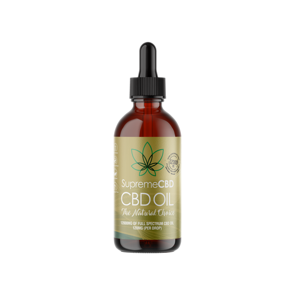 Supreme CBD 12000mg Full Spectrum CBD Tincture Oil - 100ml - ScentiMelti Home Fragrance, Beauty & Gifts UK