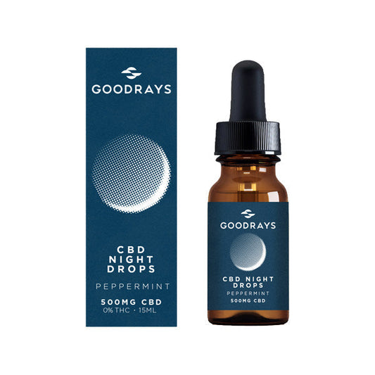 Goodrays 500mg CBD Peppermint Night Drops - 15ml - ScentiMelti Home Fragrance, Beauty & Gifts UK