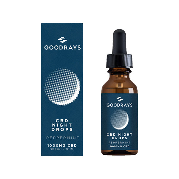 Goodrays 1000mg CBD Peppermint Night Drops - 30ml - ScentiMelti Home Fragrance, Beauty & Gifts UK