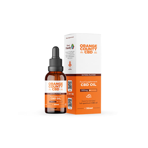 Orange County CBD 500mg 30ml MCT Oil - Organic Coconut Oil - ScentiMelti Home Fragrance, Beauty & Gifts UK