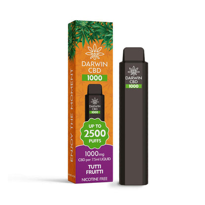 Darwin CBD 1000 Disposable Vape Device 2500 Puffs - ScentiMelti Home Fragrance, Beauty & Gifts UK