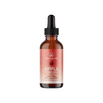 Supreme CBD 1000mg Broad Spectrum Apple CBD Oil - 30ml - ScentiMelti Home Fragrance, Beauty & Gifts UK