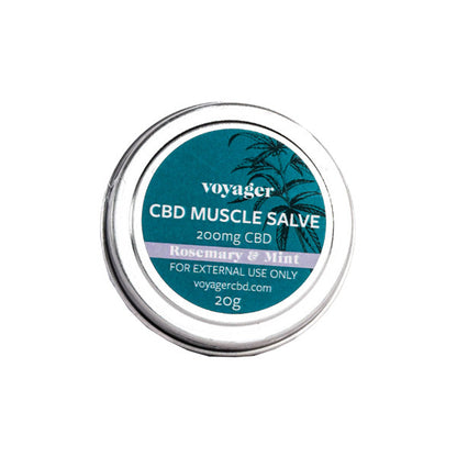 Voyager 200mg CBD Rosemary & Mint Muscle Salve - 20g The CBD Hut ScentiMelti Wax Melts