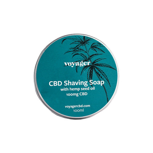 Voyager 100mg CBD Shaving Soap - 100ml The CBD Hut ScentiMelti Wax Melts