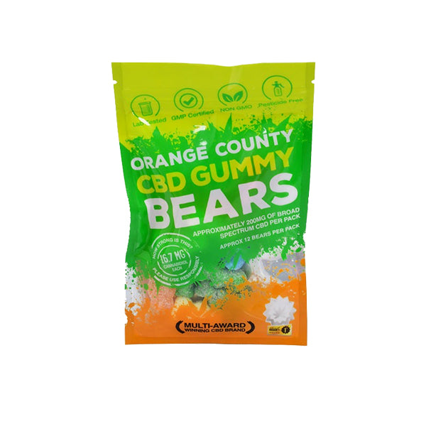 Orange County CBD 200mg Gummy Bears - Grab Bag - ScentiMelti Home Fragrance, Beauty & Gifts UK