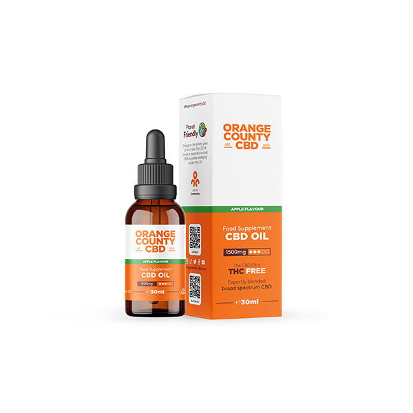 Orange County CBD 1500mg Flavoured Tincture Oil 30ml - ScentiMelti Home Fragrance, Beauty & Gifts UK