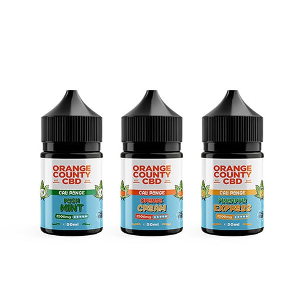 Orange County CBD Cali Range 2500mg CBD 50ml E-liquid (60VG/40PG) The CBD Hut ScentiMelti Wax Melts