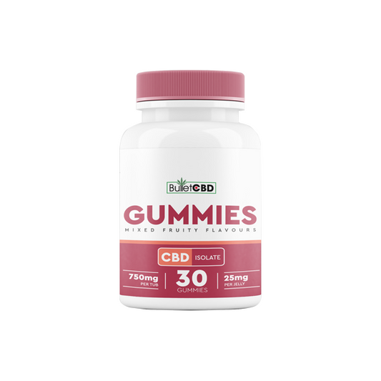 Bullet CBD 750mg CBD Isolate Gummies - 30 Pieces - ScentiMelti Home Fragrance, Beauty & Gifts UK