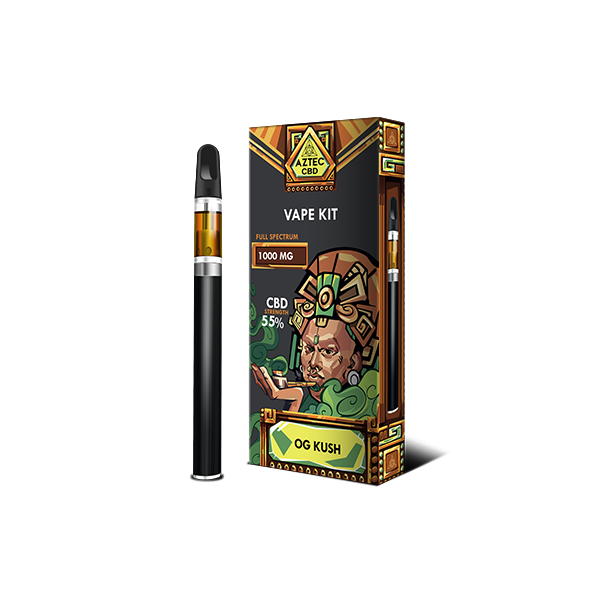 Aztec CBD 1000mg Vape Kit - 1ml - ScentiMelti Home Fragrance, Beauty & Gifts UK