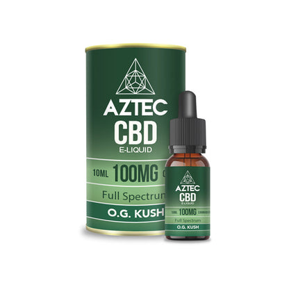 Aztec CBD 100mg CBD Vaping Liquid 10ml (50PG/50VG) The CBD Hut ScentiMelti Wax Melts