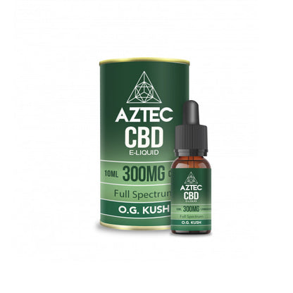 Aztec CBD 300mg CBD Vaping Liquid 10ml (50PG/50VG) The CBD Hut ScentiMelti Wax Melts