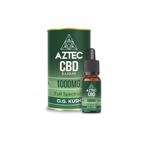 Aztec CBD 1000mg CBD Vaping Liquid 10ml (50PG/50VG) The CBD Hut ScentiMelti Wax Melts