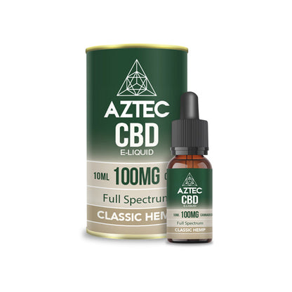 Aztec CBD 100mg CBD Vaping Liquid 10ml (50PG/50VG) The CBD Hut ScentiMelti Wax Melts