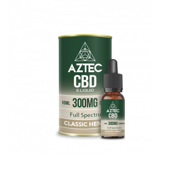 Aztec CBD 300mg CBD Vaping Liquid 10ml (50PG/50VG) The CBD Hut ScentiMelti Wax Melts