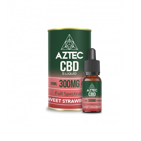 Aztec CBD 300mg CBD Vaping Liquid 10ml (50PG/50VG) The CBD Hut ScentiMelti Wax Melts