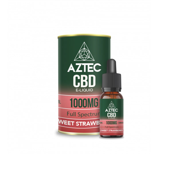 Aztec CBD 1000mg CBD Vaping Liquid 10ml (50PG/50VG) The CBD Hut ScentiMelti Wax Melts