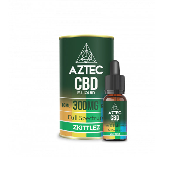 Aztec CBD 300mg CBD Vaping Liquid 10ml (50PG/50VG) The CBD Hut ScentiMelti Wax Melts