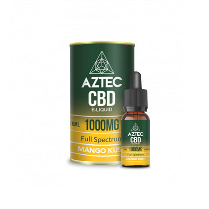 Aztec CBD 1000mg CBD Vaping Liquid 10ml (50PG/50VG) The CBD Hut ScentiMelti Wax Melts