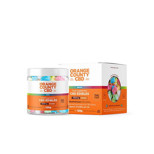 Orange County 1200mg CBD Gummy Bears - Small Pack - ScentiMelti Home Fragrance, Beauty & Gifts UK