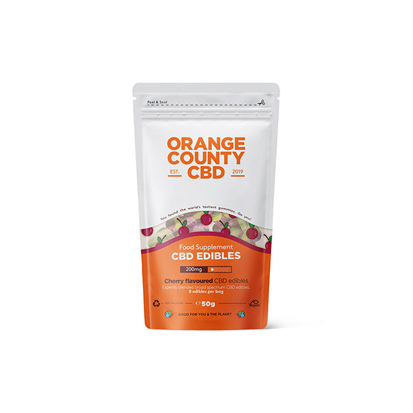 Orange County CBD 200mg Gummy Cherries - Grab Bag - ScentiMelti Home Fragrance, Beauty & Gifts UK