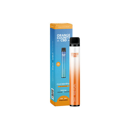 Orange County CBD 500mg CBD & CBG Disposable Vape Device 900 Puffs - ScentiMelti Home Fragrance, Beauty & Gifts UK