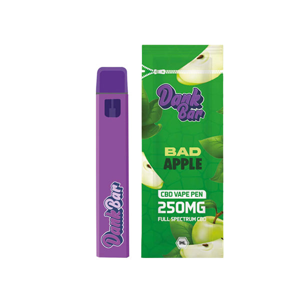 Dank Bar 250mg Full Spectrum CBD Vape Disposable by Purple Dank - 12 flavours - ScentiMelti Home Fragrance, Beauty & Gifts UK